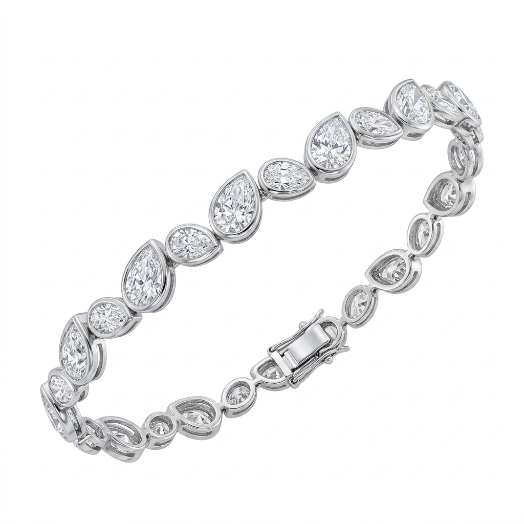 LUMENIRI Pear Multistone Tennis Bracelet