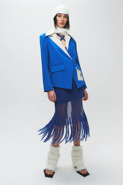 HAN WEN STUDIO Seashell Embroidered Blazer