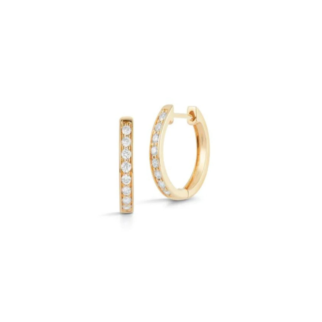 LUMENIRI Eleni Round Cut Diamond Hoops