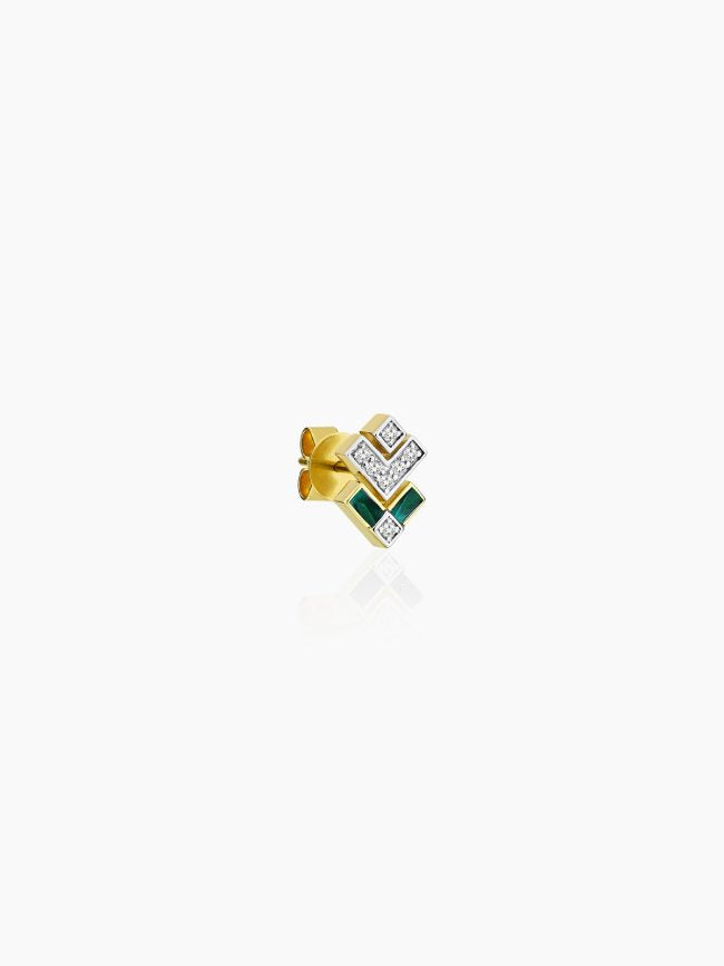 MELIS GORAL Vendome Single Earring (Malachite)