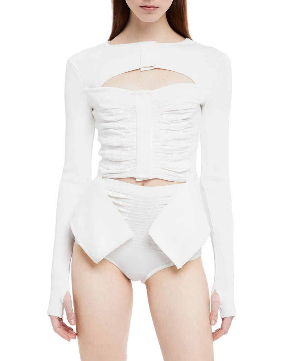 ANDREADAMO X Ray Knit Cardigan with Zip