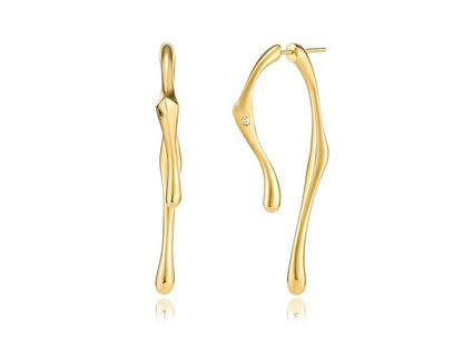 HERADI Wave 017 Earrings Gold