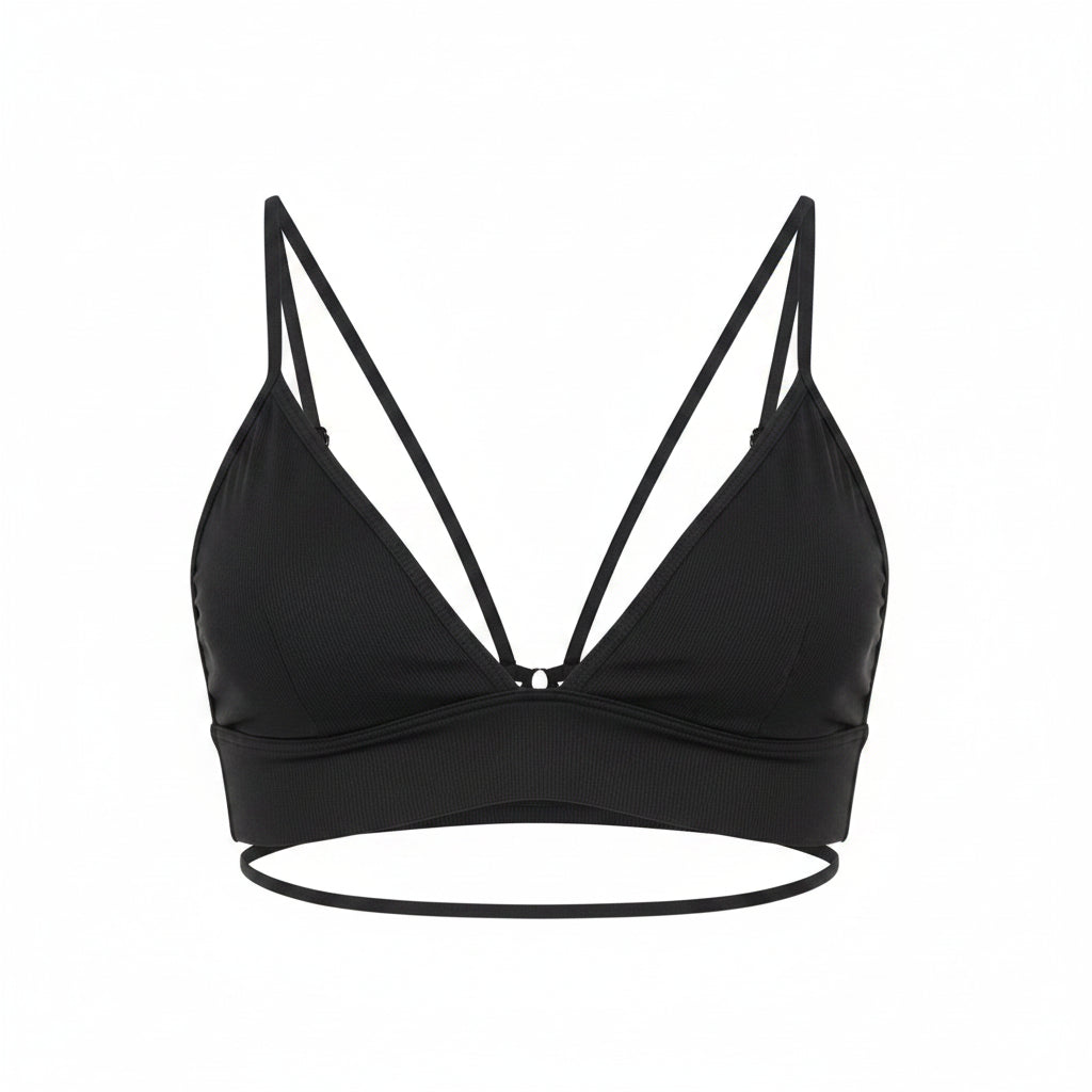 ANDREADAMO Ribbed Jersey Bra With Double Straps