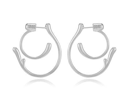 HERADI Wave 047 Earrings Silver