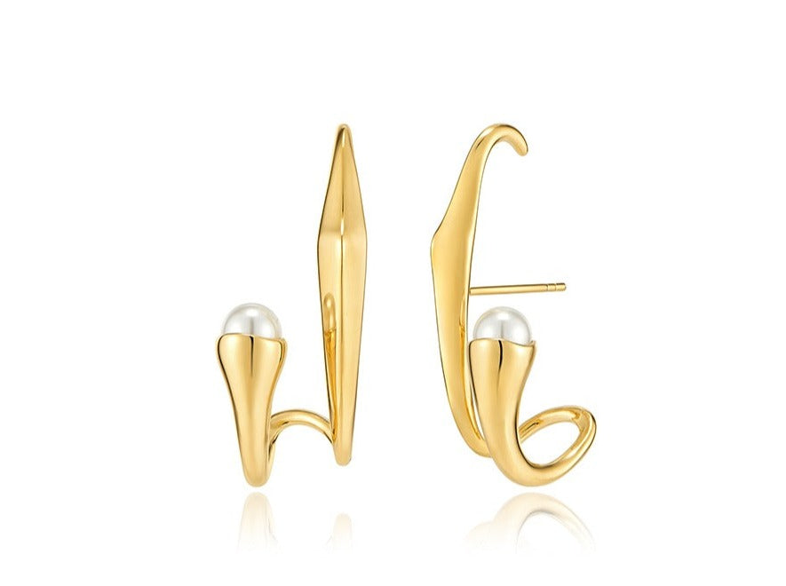HERADI Wave 054 Earrings Gold