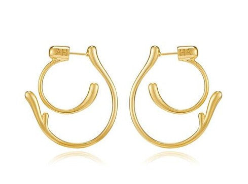 HERADI Wave 047 Earrings Gold