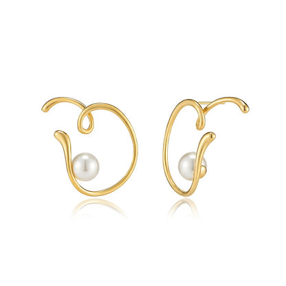 HERADI Wave 002 Earrings Gold