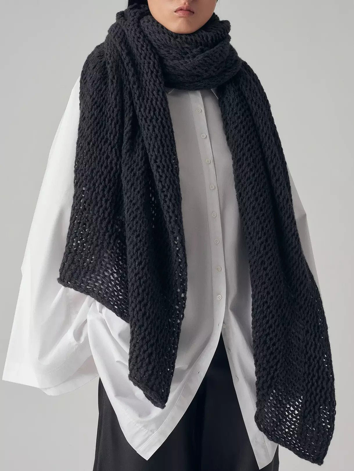 CO Oversized Scarf in Cashmere
