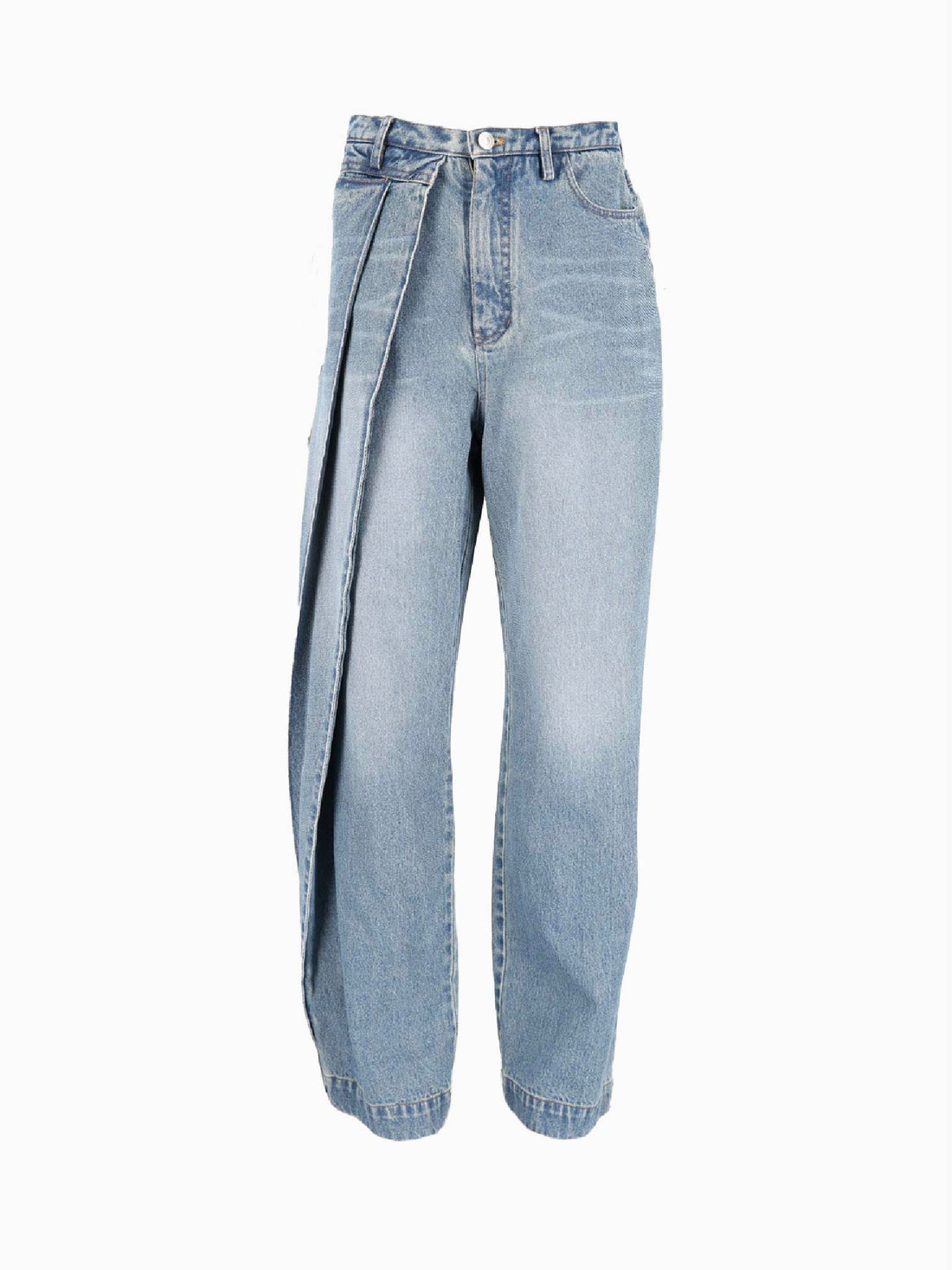 BONBOM Double Tuck Denim Pants