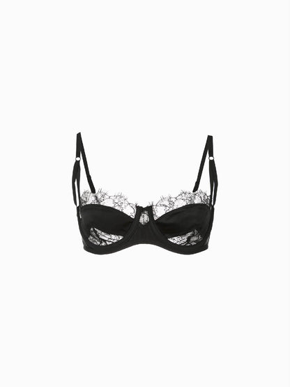 KIKI DE MONTPARNASSE Lace Inset Balconette Bra