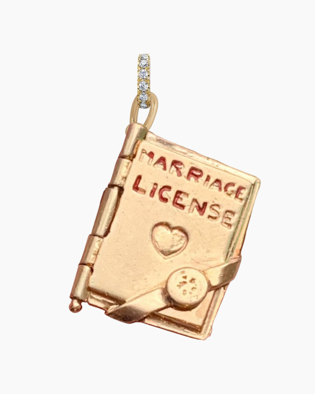 ROSEARK Vintage Marriage License Pendant