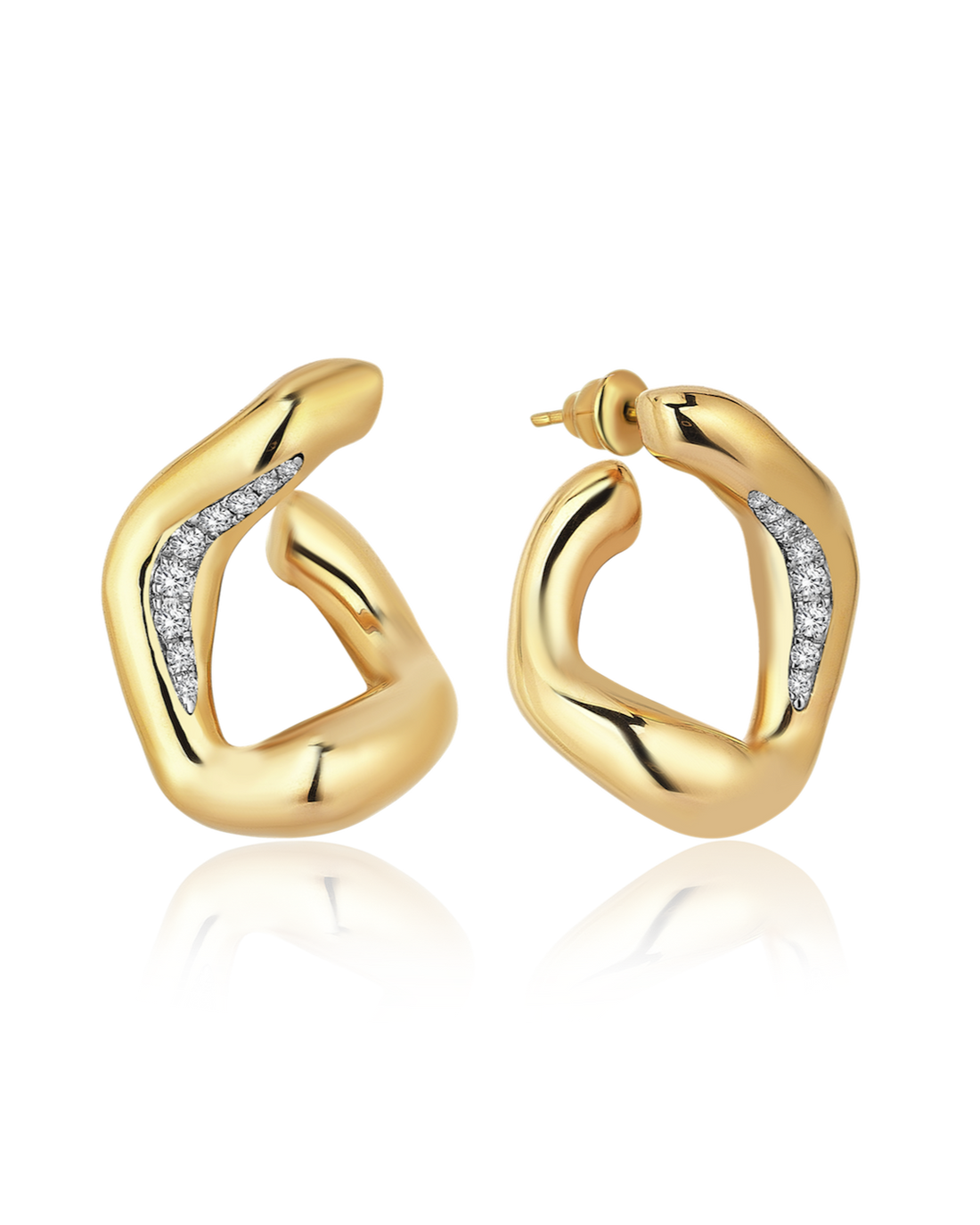 SIM AND ROZ Maxi Stream Earrings