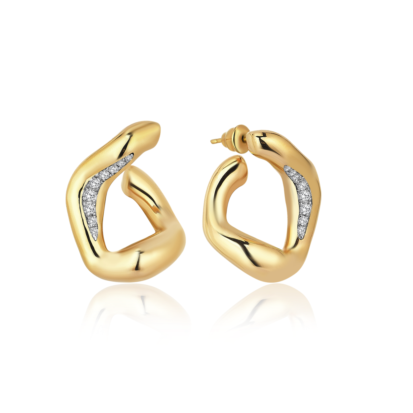 SIM AND ROZ Maxi Stream Earrings