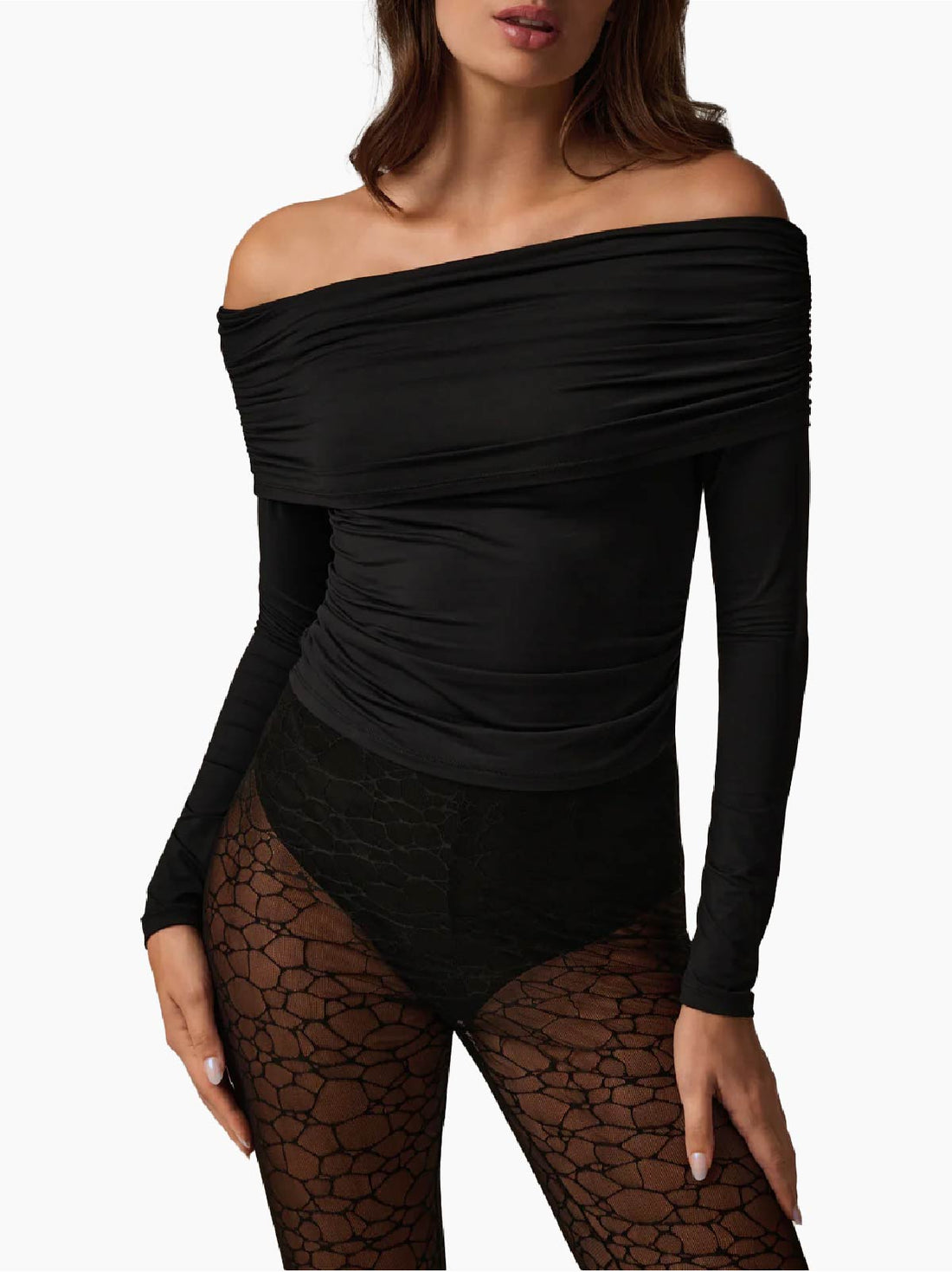 KIKI DE MONTPARNASSE Echauffe Off Shoulder Top