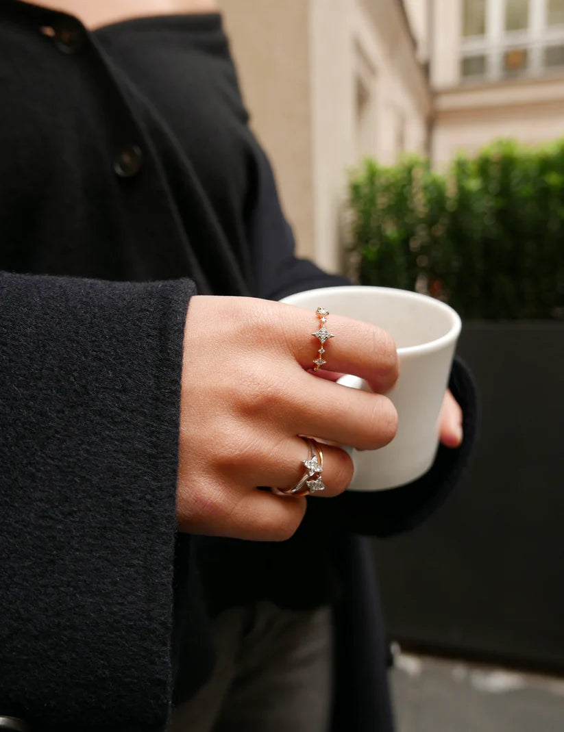 MIREL The Stacking Starlight Tennis Ring