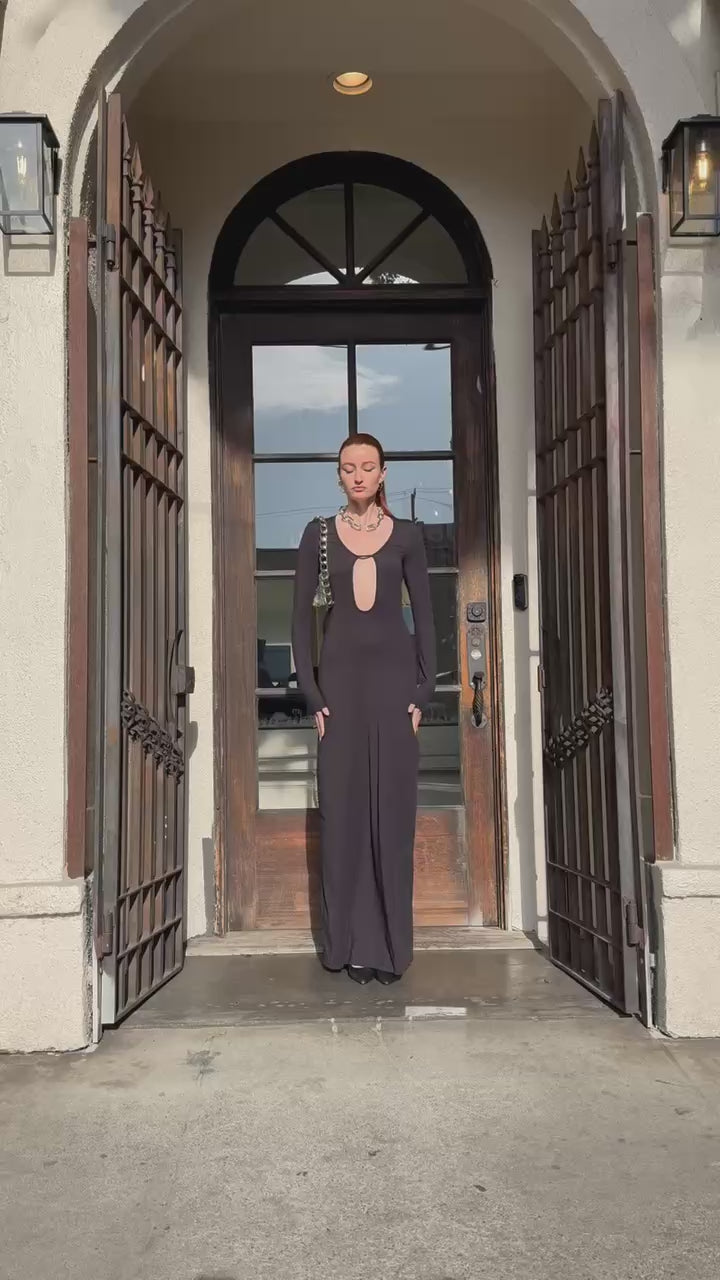 KIKI DE MONTPARNASSE Echauffe Open Long Gown