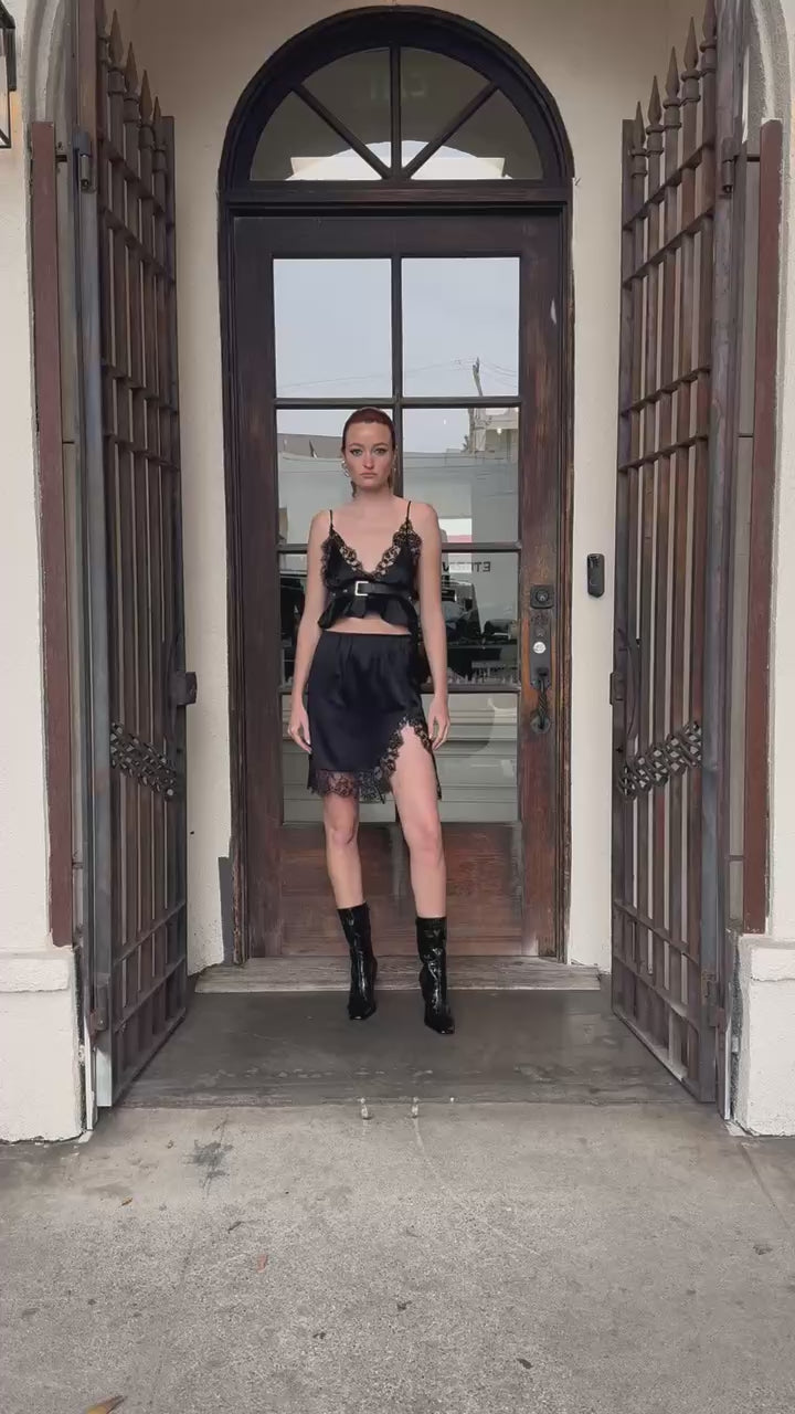 KIKI DE MONTPARNASSE Orchid Cropped Cami