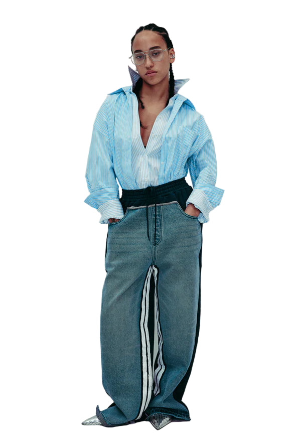 DROP EDITION Track Denim Pants