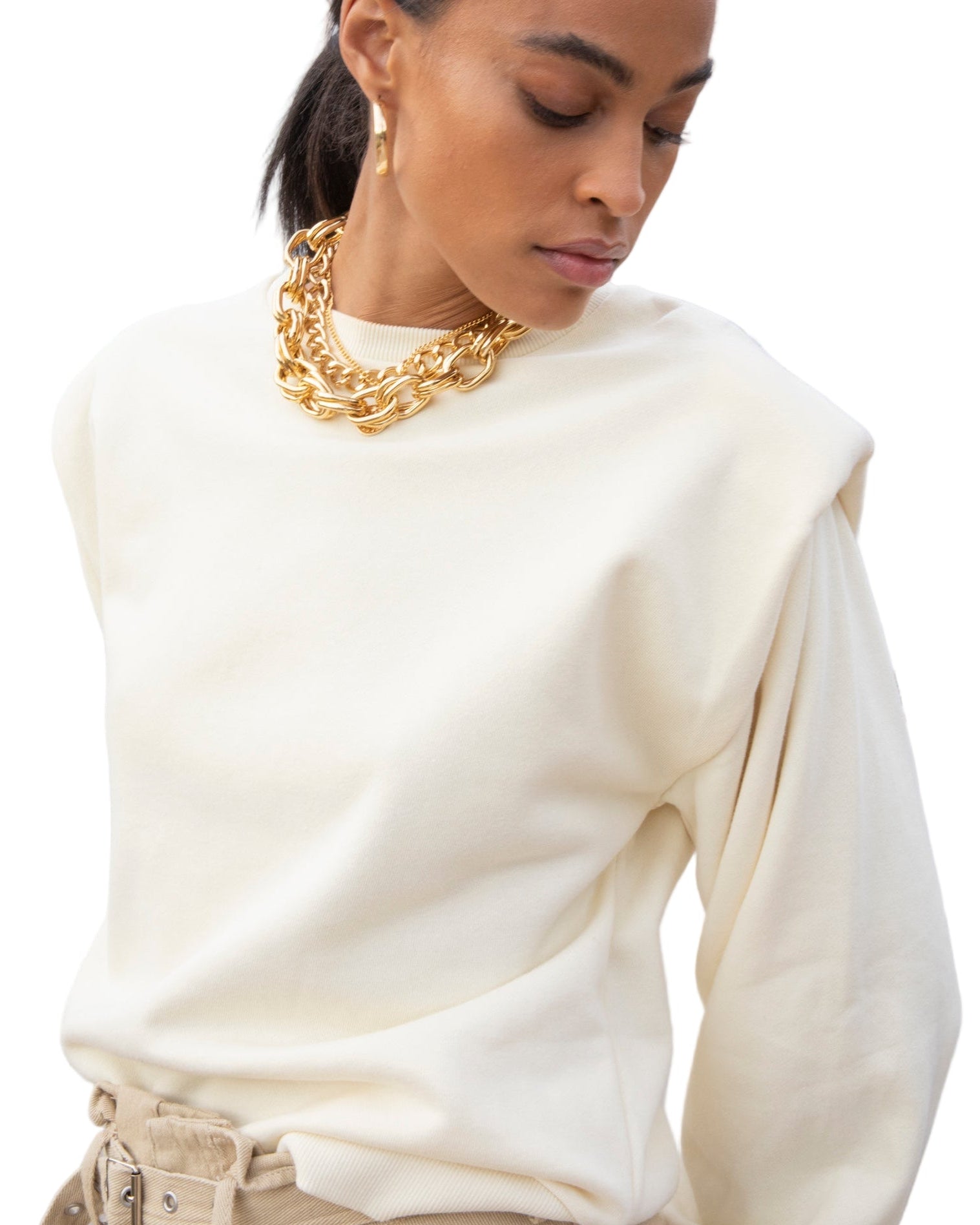 AOTC Sabrina Shoulder Padded Sweatshirt