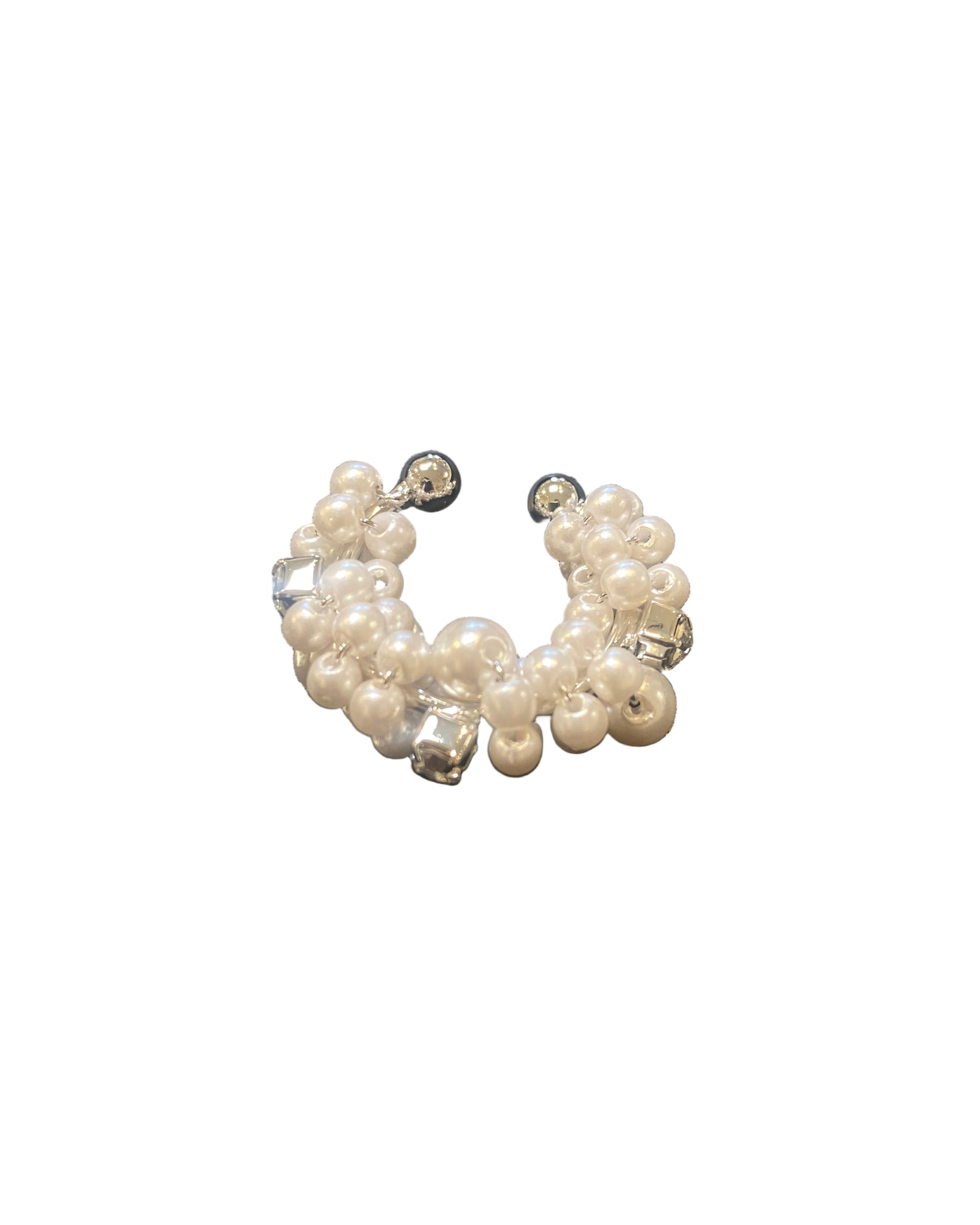 AOTC Pearl Rhinestone Ear Cuff